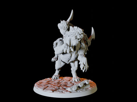 Three Tabaxi Riders Miniature for Dungeons and Dragons, Pathfinder or other TTRPGs