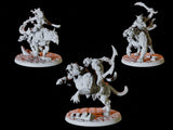 Three Tabaxi Riders Miniature for Dungeons and Dragons, Pathfinder or other TTRPGs
