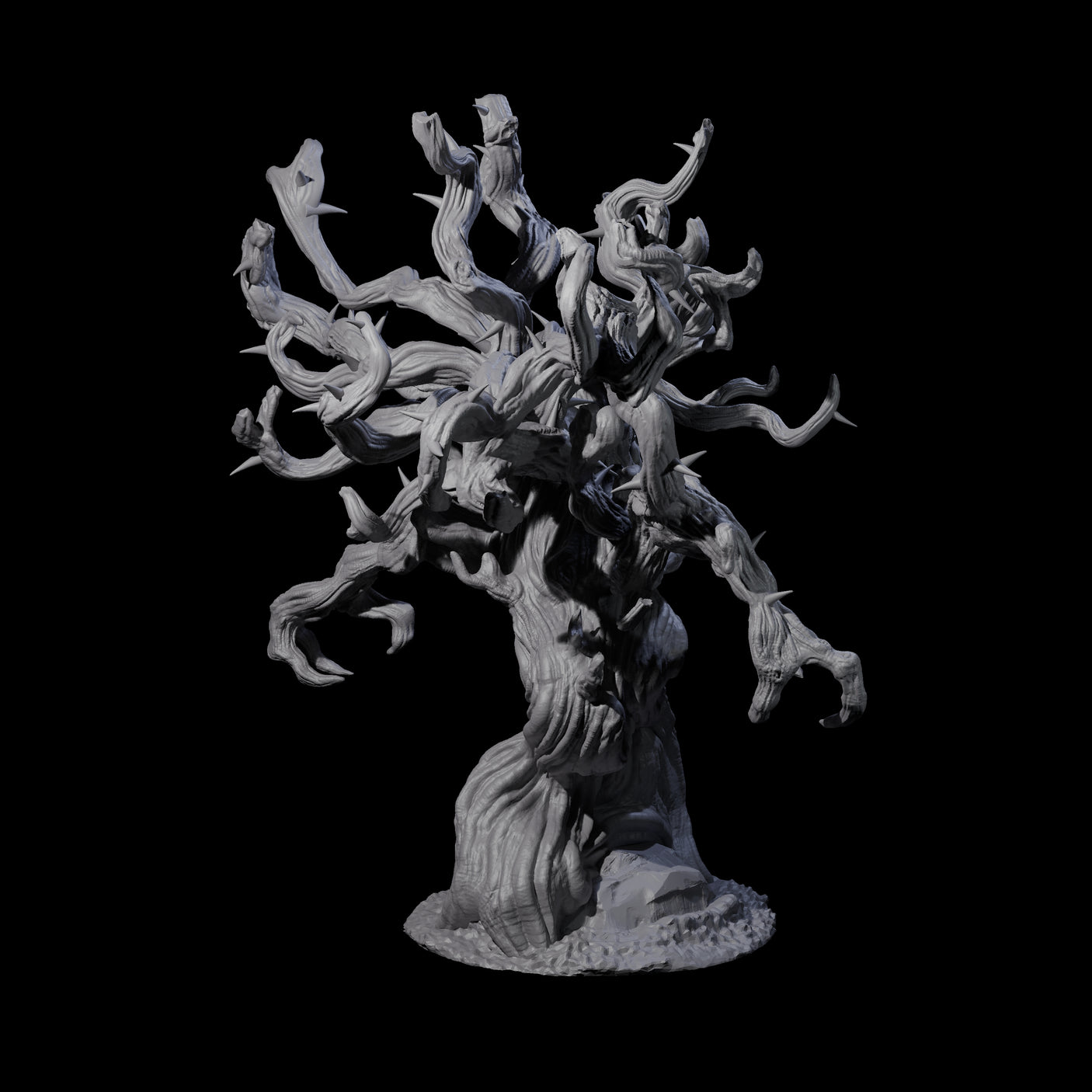 Three Thorny Tree Blights Miniature for Dungeons and Dragons, Pathfinder or other TTRPGs