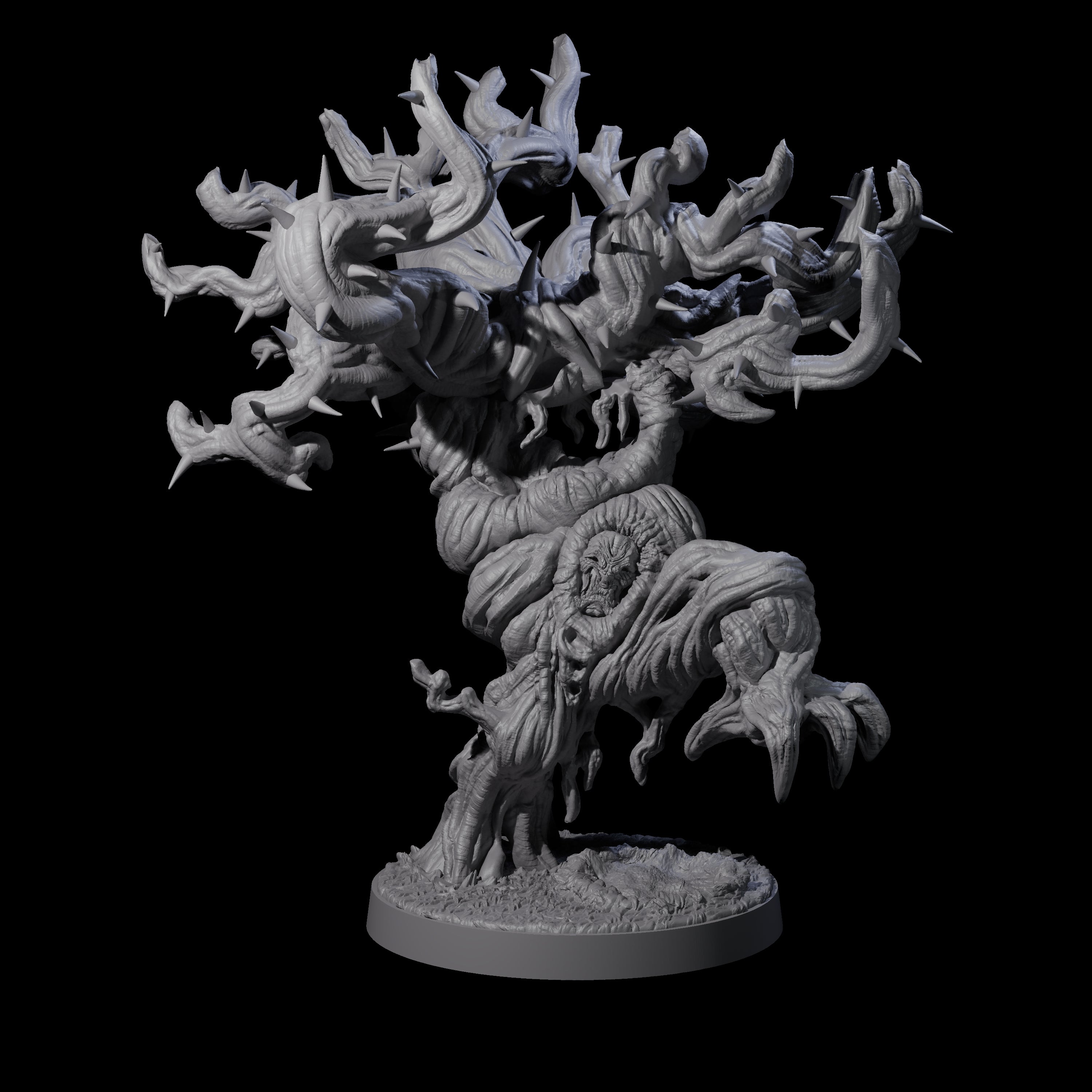Three Thorny Tree Blights Miniature for Dungeons and Dragons, Pathfinder or other TTRPGs