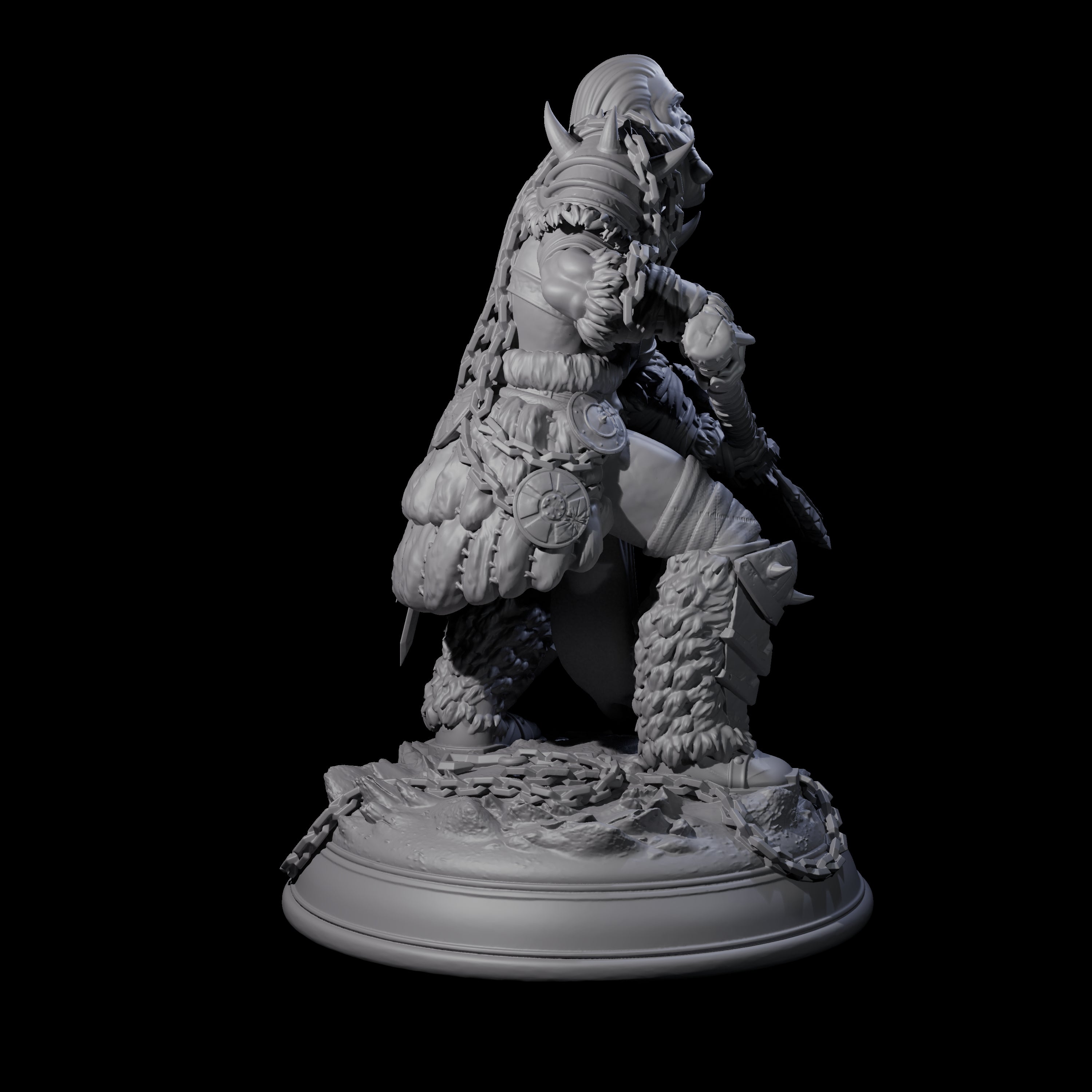 Three Towering Frost Giants Miniature for Dungeons and Dragons, Pathfinder or other TTRPGs