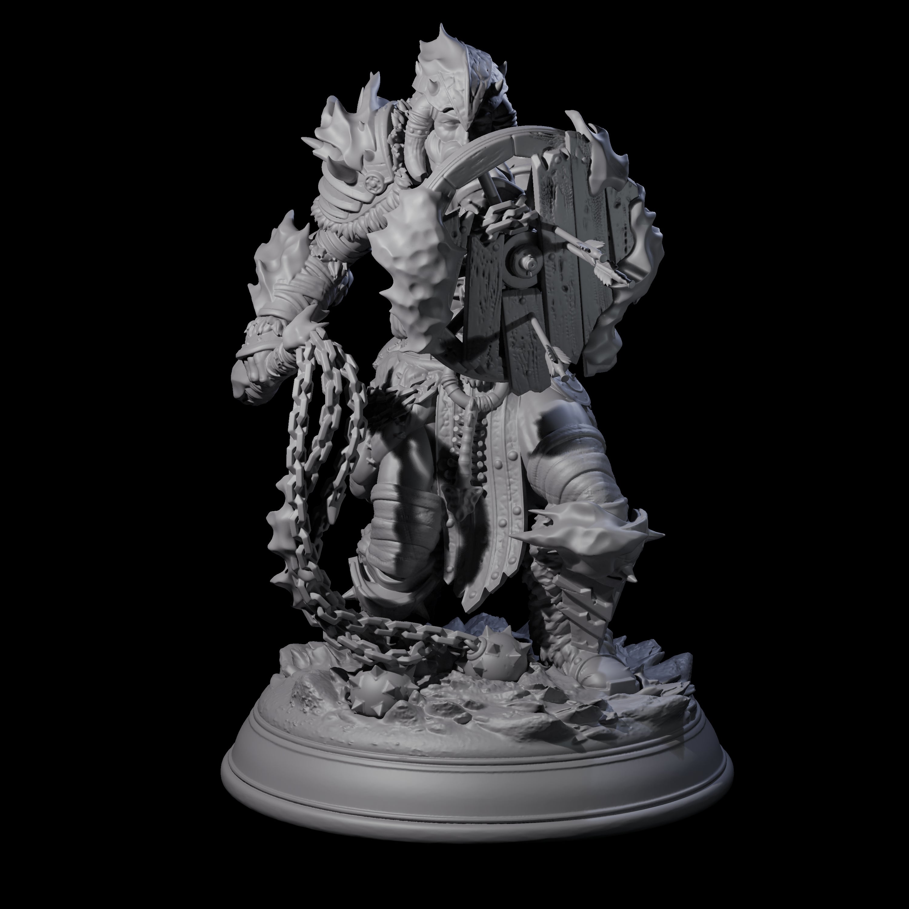 Three Towering Frost Giants Miniature for Dungeons and Dragons, Pathfinder or other TTRPGs