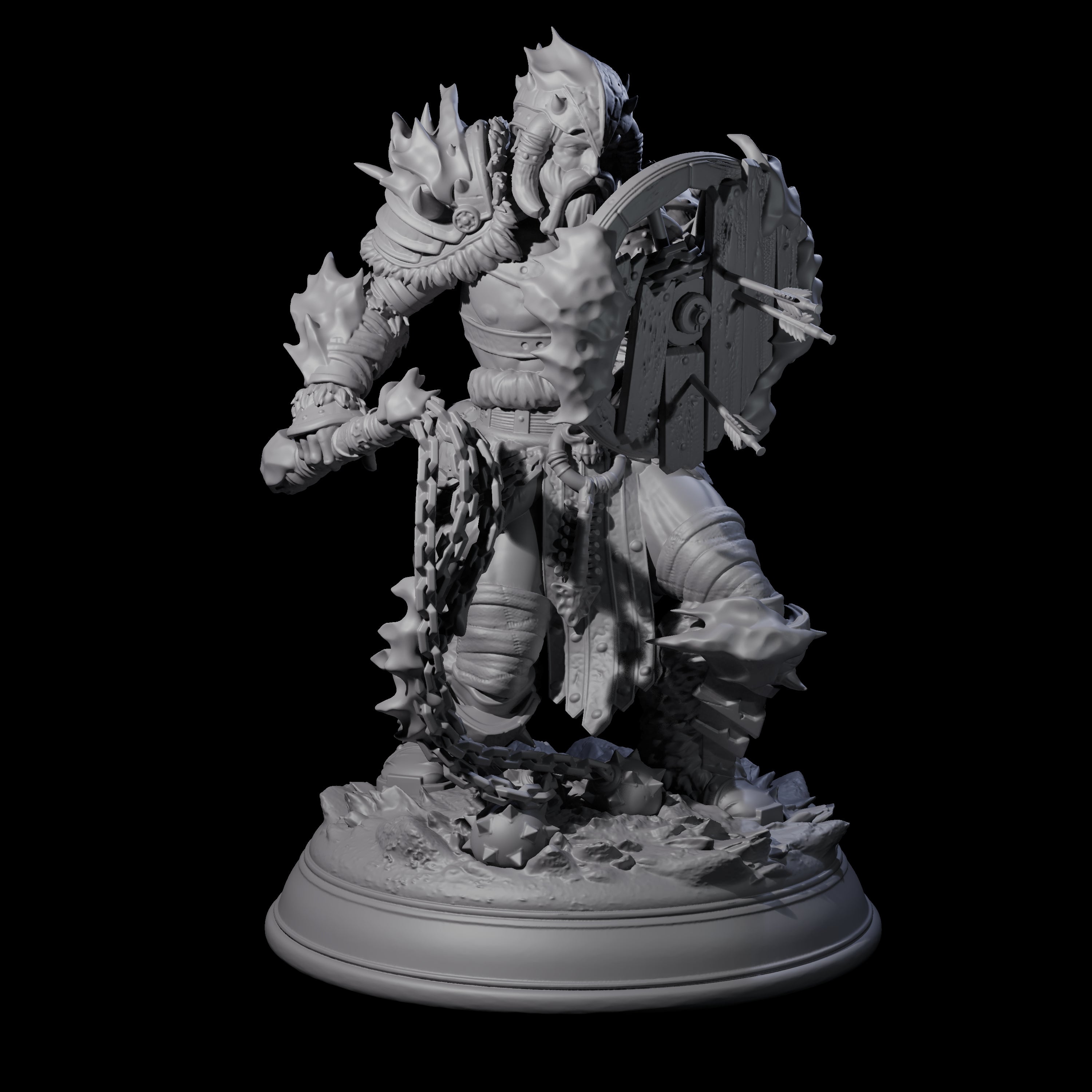 Three Towering Frost Giants Miniature for Dungeons and Dragons, Pathfinder or other TTRPGs