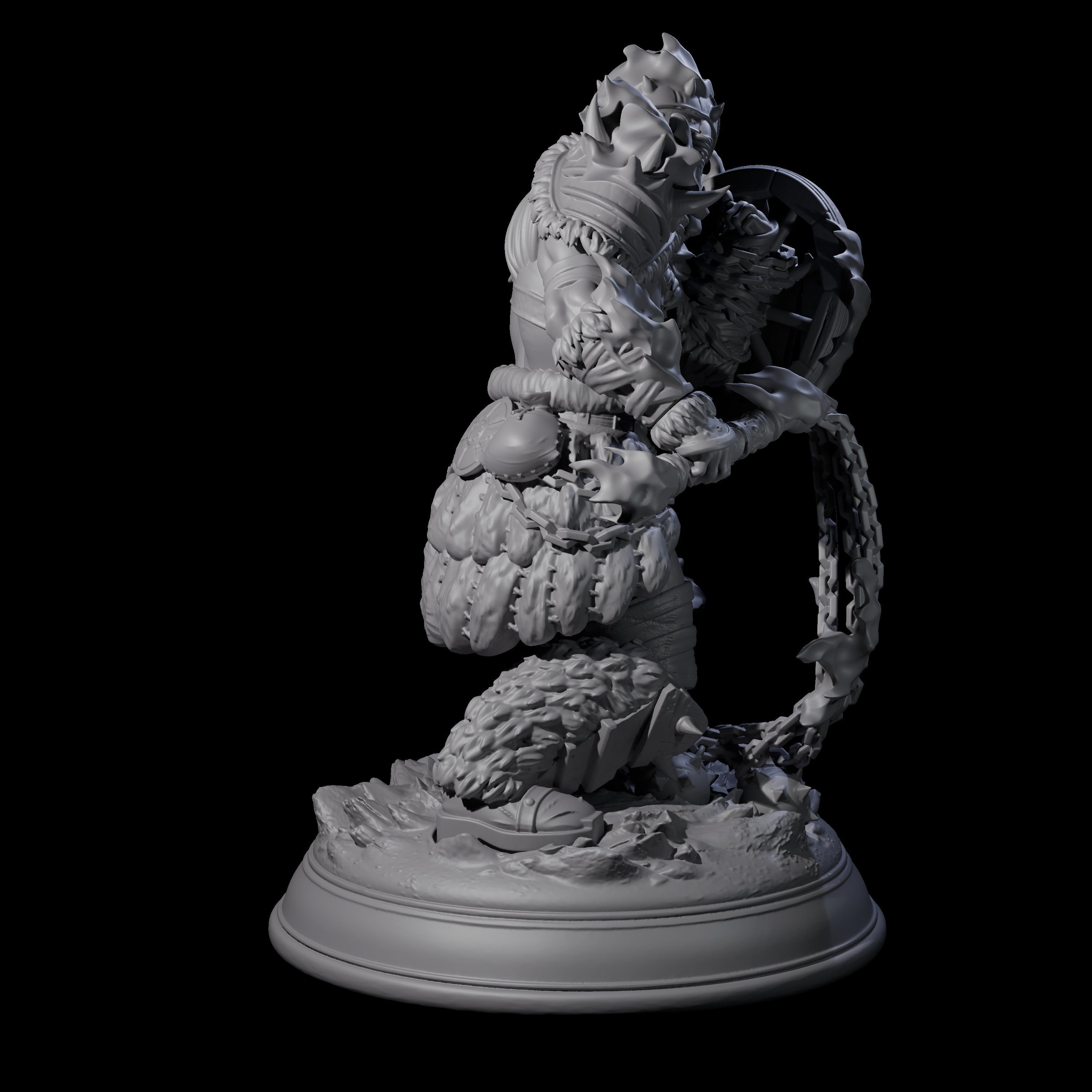 Three Towering Frost Giants Miniature for Dungeons and Dragons, Pathfinder or other TTRPGs