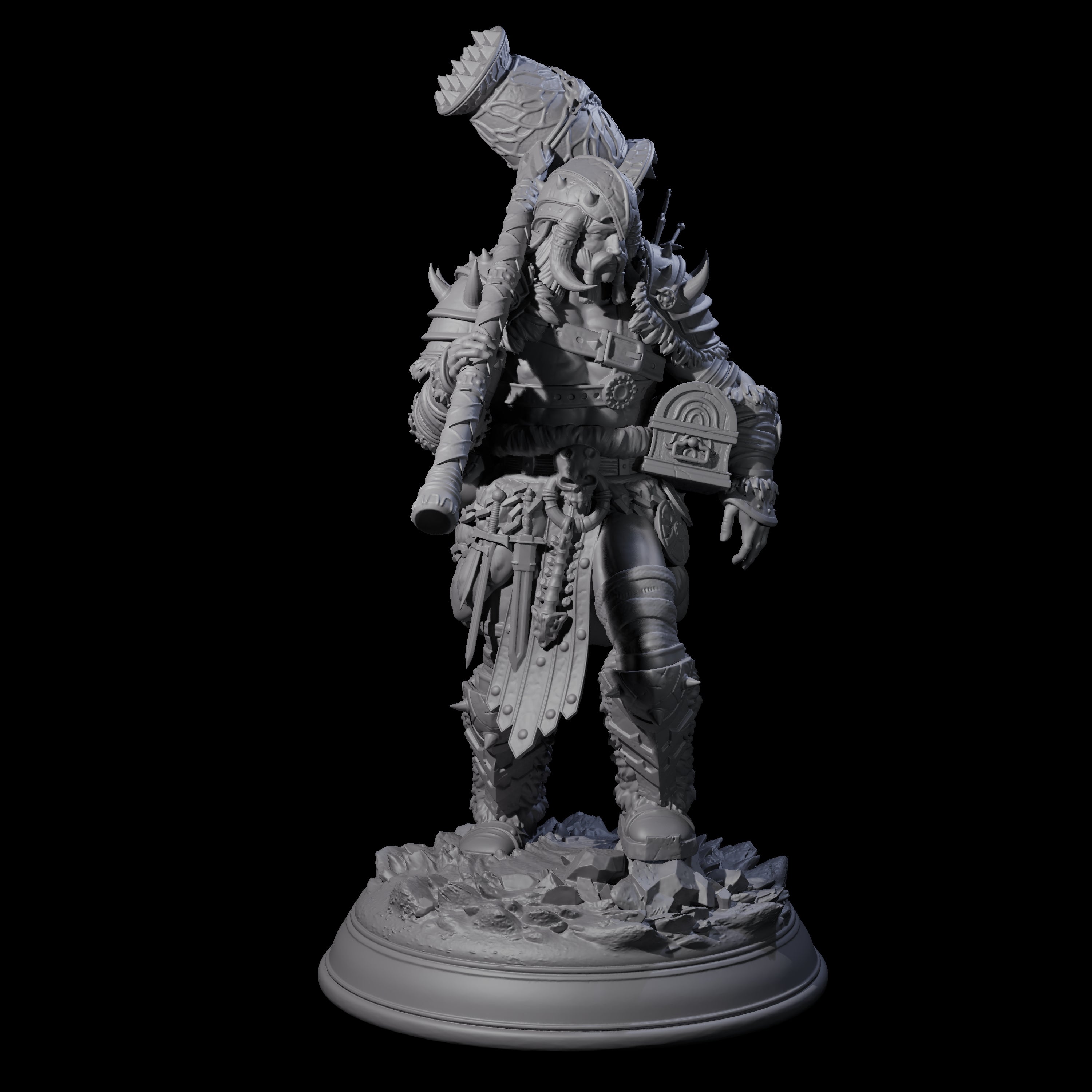 Three Towering Frost Giants Miniature for Dungeons and Dragons, Pathfinder or other TTRPGs