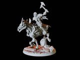 Three Undead Skeleton Riders Miniature for Dungeons and Dragons, Pathfinder or other TTRPGs