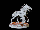 Three Undead Skeleton Riders Miniature for Dungeons and Dragons, Pathfinder or other TTRPGs