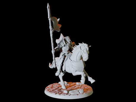 Three Warhorses and Riders Miniature for Dungeons and Dragons, Pathfinder or other TTRPGs