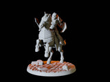 Three Warhorses and Riders Miniature for Dungeons and Dragons, Pathfinder or other TTRPGs