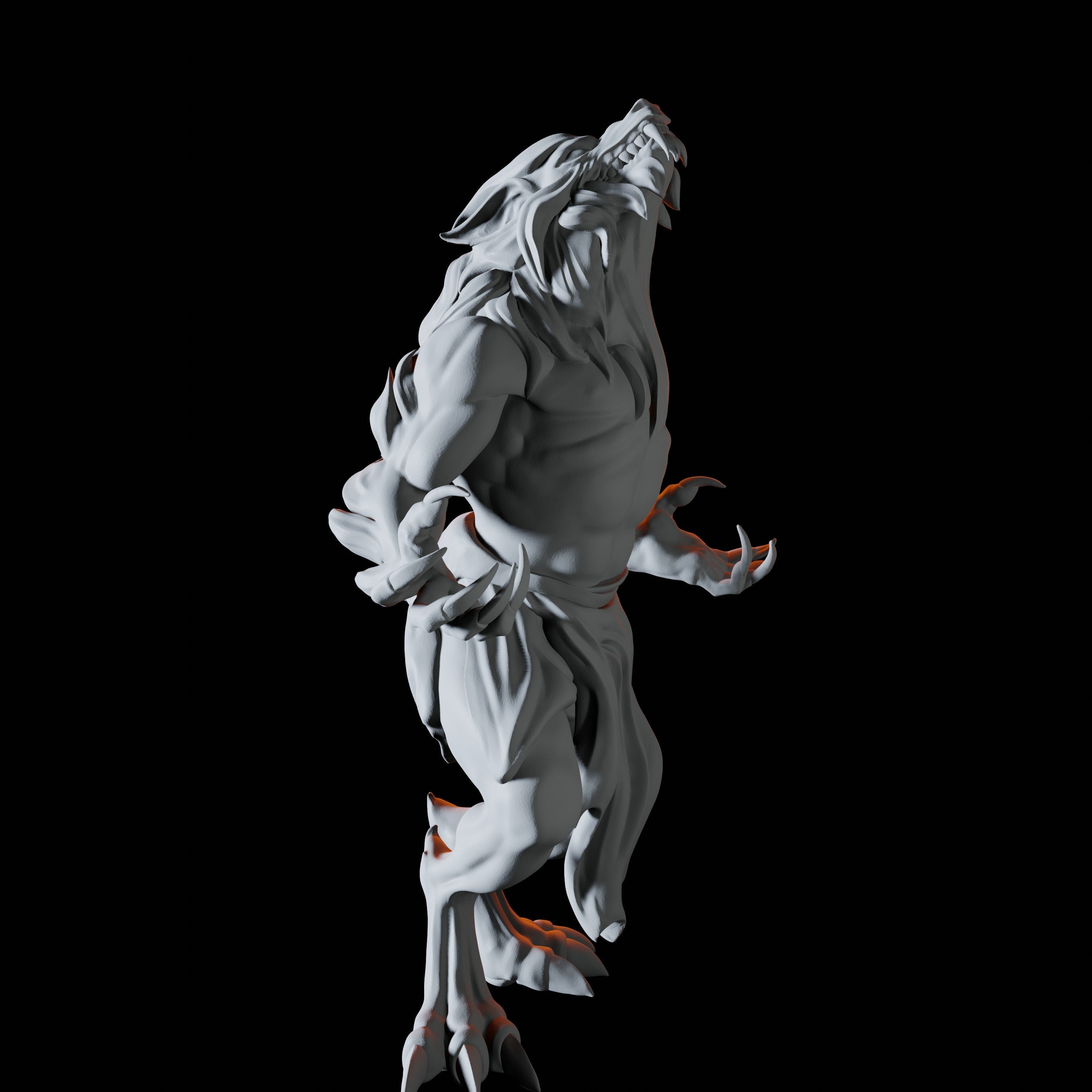 Three Werewolf Miniatures for Dungeons and Dragons - Myth Forged