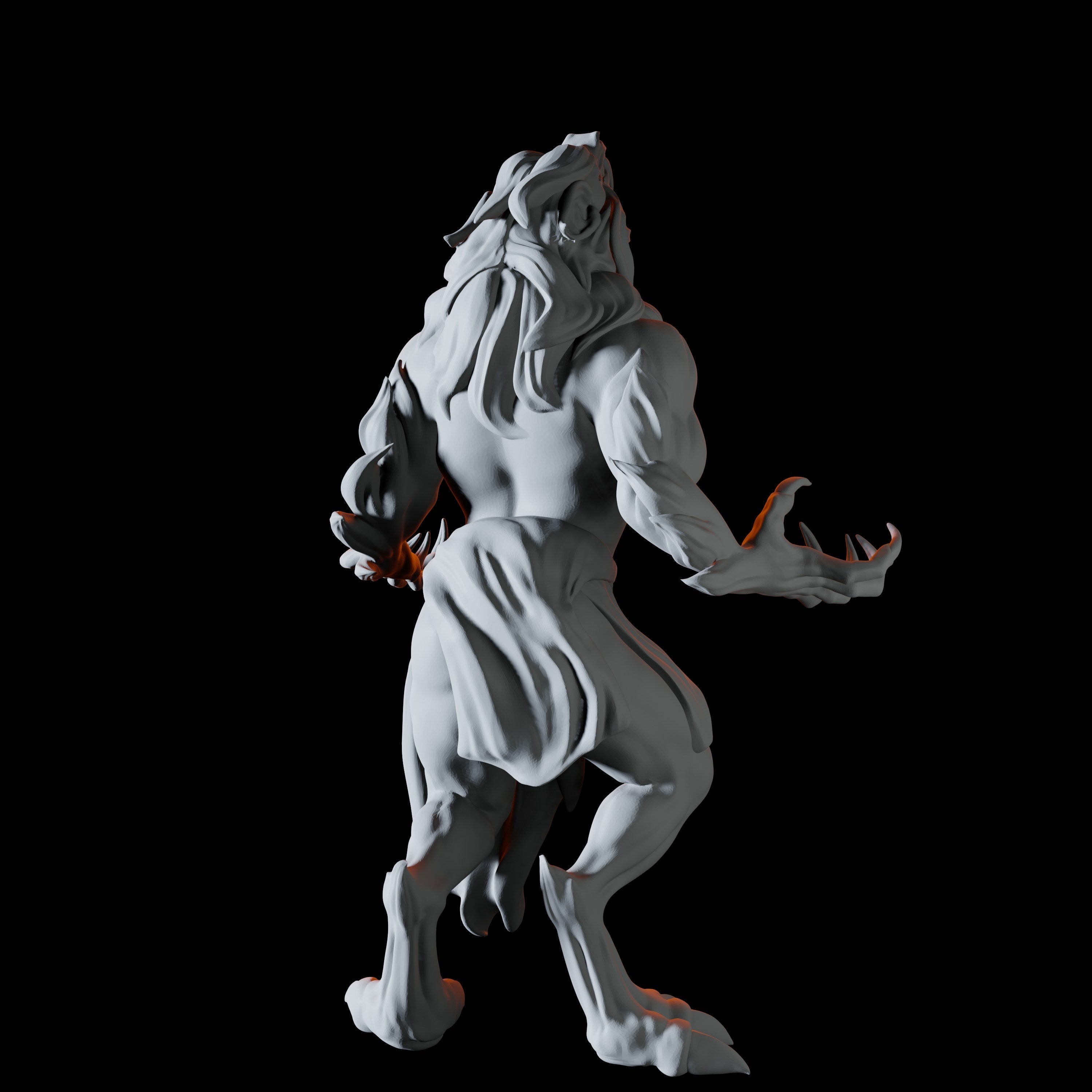 Three Werewolf Miniatures for Dungeons and Dragons - Myth Forged