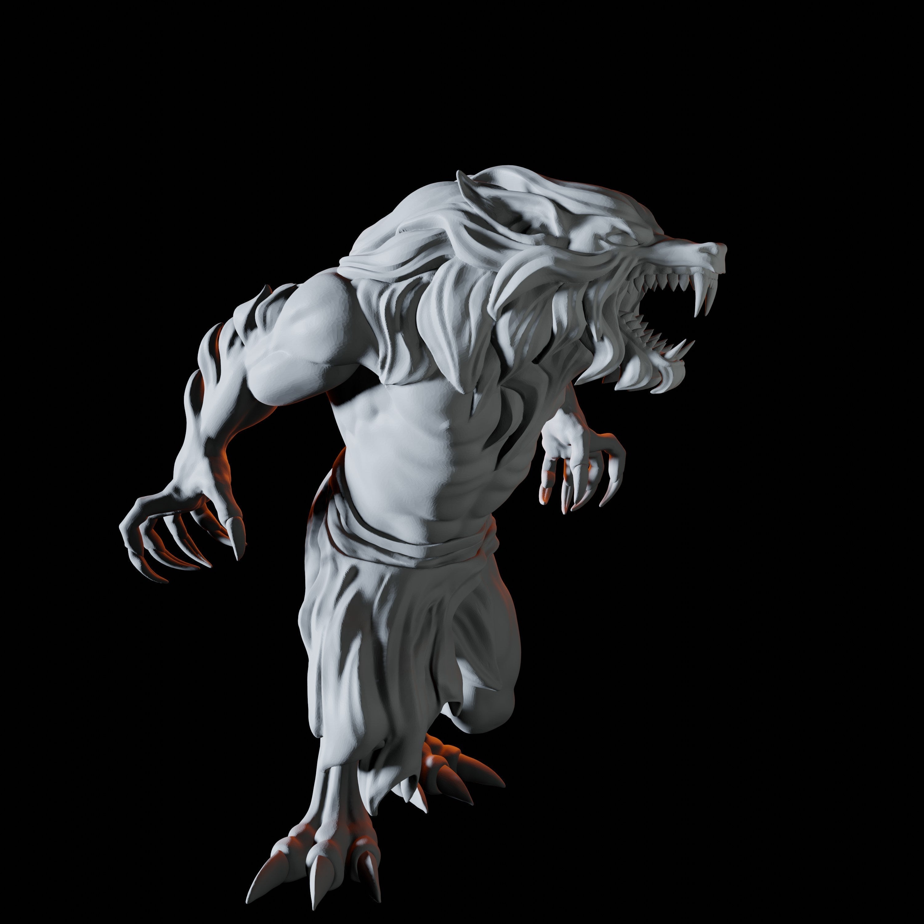 Three Werewolf Miniatures for Dungeons and Dragons - Myth Forged