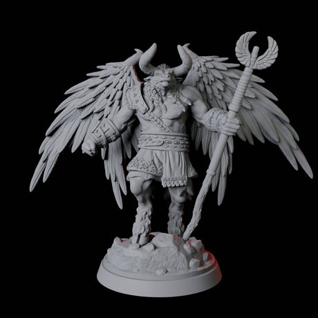 Three Winged Bull Men Miniature for Dungeons and Dragons, Pathfinder or other TTRPGs