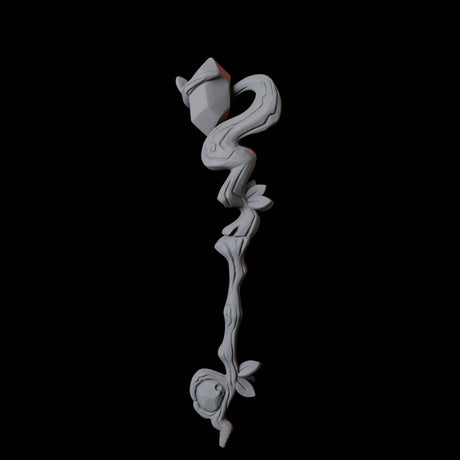 Three Wizard Staffs Miniature for Dungeons and Dragons, Pathfinder or other TTRPGs