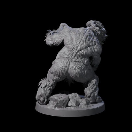 Three Yeti Stonehurlers Miniature for Dungeons and Dragons, Pathfinder or other TTRPGs