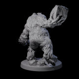 Three Yeti Stonehurlers Miniature for Dungeons and Dragons, Pathfinder or other TTRPGs