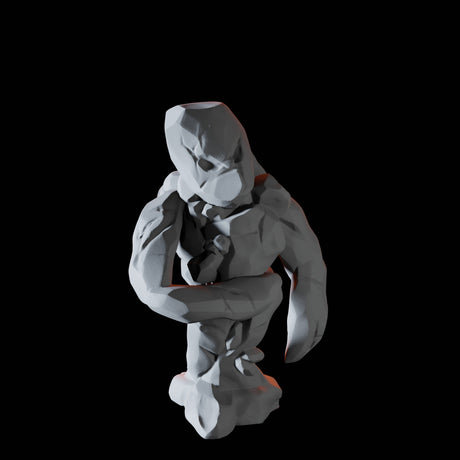 Three Young Earth Elementals Miniature for Dungeons and Dragons, Pathfinder or other TTRPGs