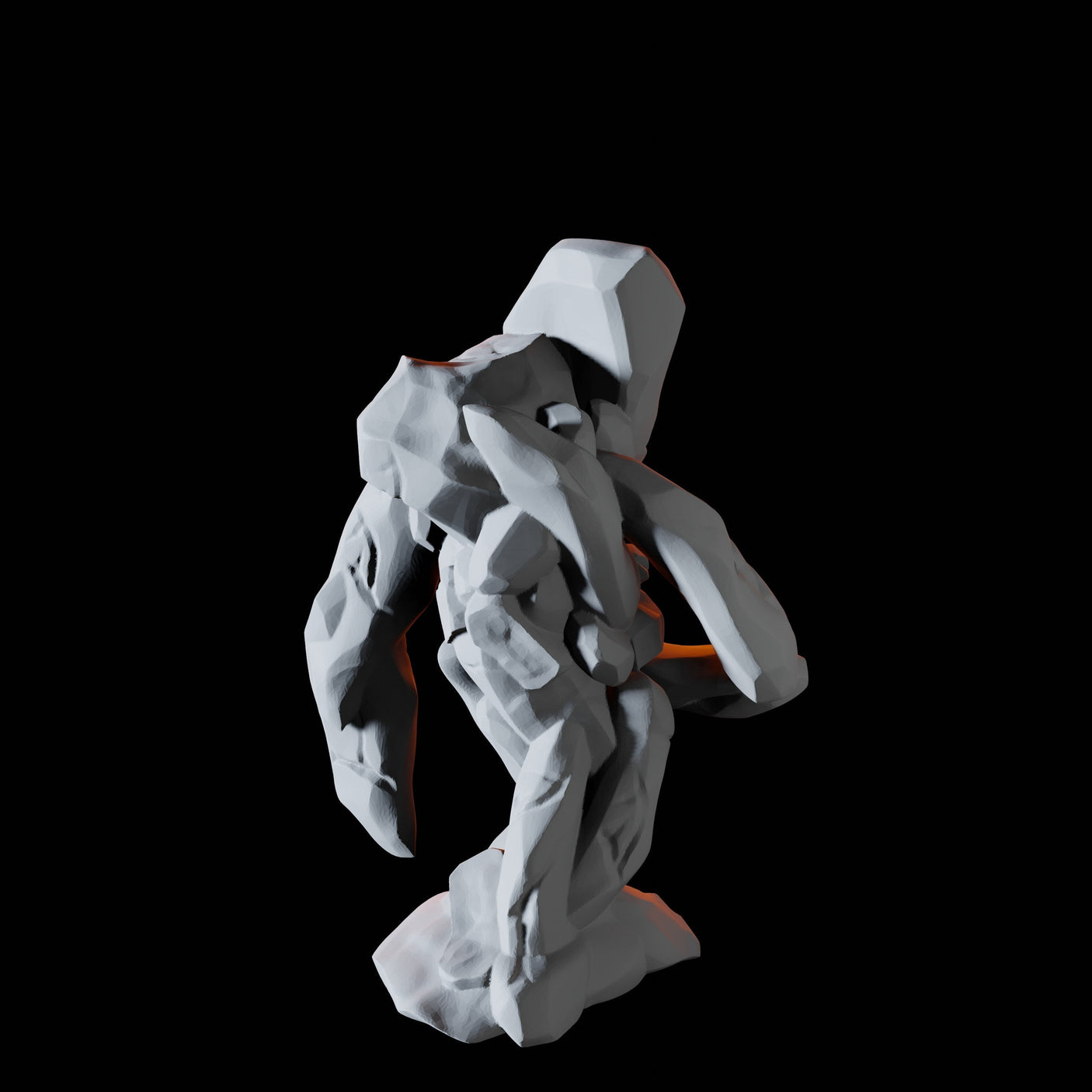 Three Young Earth Elementals Miniature for Dungeons and Dragons, Pathfinder or other TTRPGs