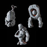 Three Young Earth Elementals Miniature for Dungeons and Dragons, Pathfinder or other TTRPGs