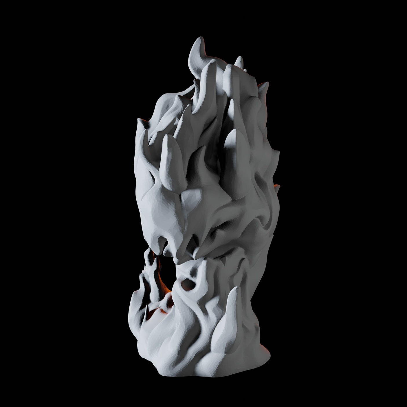 Three Young Fire Elementals Miniature for Dungeons and Dragons, Pathfinder or other TTRPGs