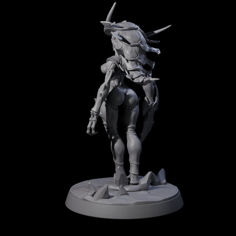 Thri-kreen Hybrid Pinup Miniature for Dungeons and Dragons, Pathfinder or other TTRPGs