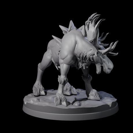 Thundering Moose Guardian A Miniature for Dungeons and Dragons, Pathfinder or other TTRPGs