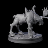 Thundering Moose Guardian A Miniature for Dungeons and Dragons, Pathfinder or other TTRPGs