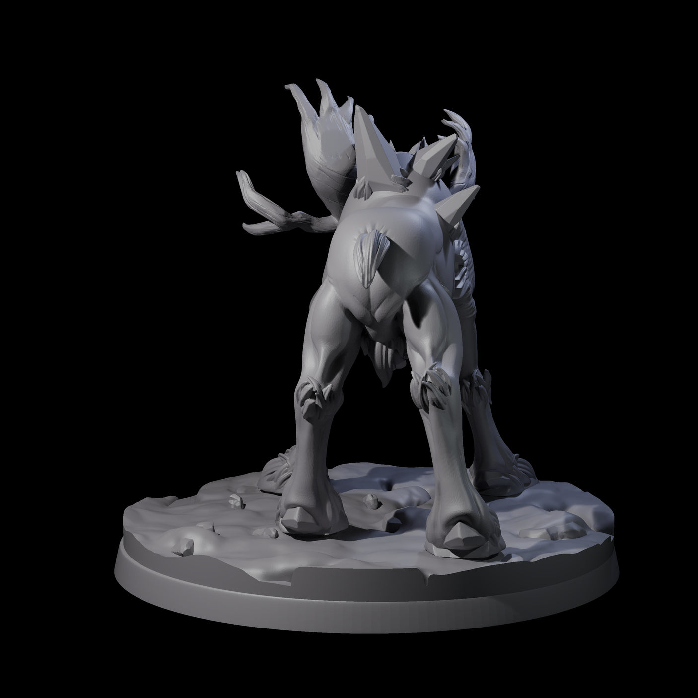 Thundering Moose Guardian A Miniature for Dungeons and Dragons, Pathfinder or other TTRPGs