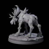 Thundering Moose Guardian A Miniature for Dungeons and Dragons, Pathfinder or other TTRPGs