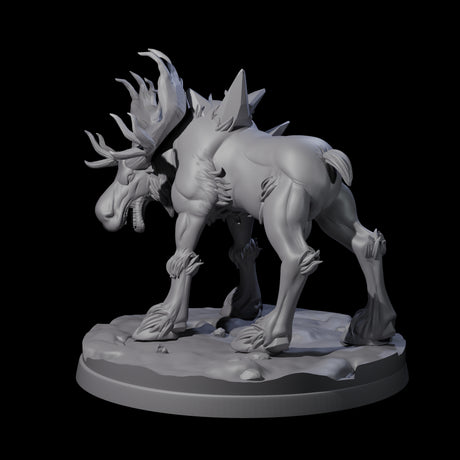 Thundering Moose Guardian A Miniature for Dungeons and Dragons, Pathfinder or other TTRPGs