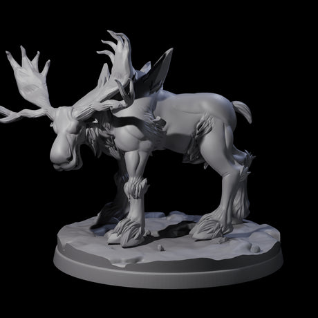 Thundering Moose Guardian A Miniature for Dungeons and Dragons, Pathfinder or other TTRPGs