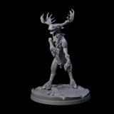 Thundering Moose Guardian B Miniature for Dungeons and Dragons, Pathfinder or other TTRPGs