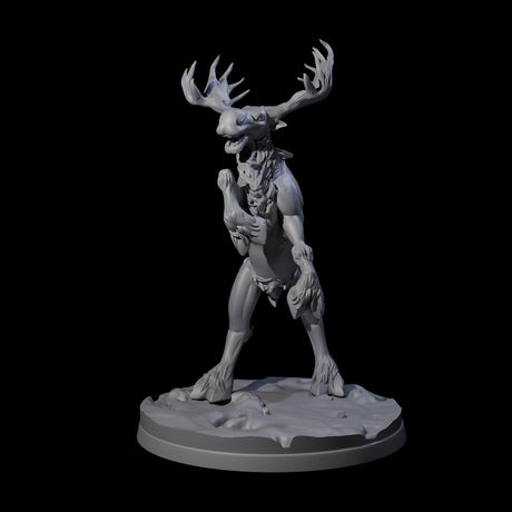 Thundering Moose Guardian B Miniature for Dungeons and Dragons, Pathfinder or other TTRPGs