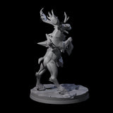Thundering Moose Guardian B Miniature for Dungeons and Dragons, Pathfinder or other TTRPGs