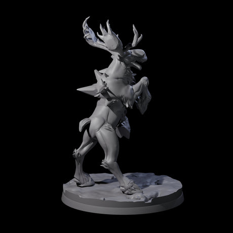 Thundering Moose Guardian B Miniature for Dungeons and Dragons, Pathfinder or other TTRPGs