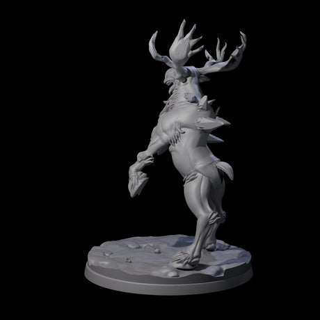 Thundering Moose Guardian B Miniature for Dungeons and Dragons, Pathfinder or other TTRPGs
