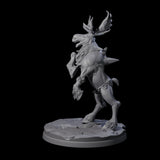 Thundering Moose Guardian B Miniature for Dungeons and Dragons, Pathfinder or other TTRPGs