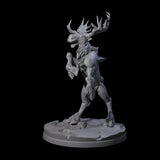 Thundering Moose Guardian B Miniature for Dungeons and Dragons, Pathfinder or other TTRPGs