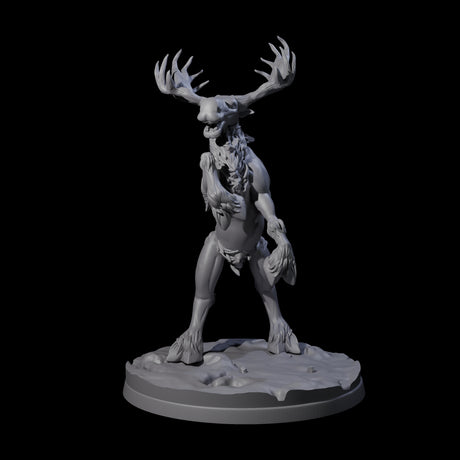 Thundering Moose Guardian B Miniature for Dungeons and Dragons, Pathfinder or other TTRPGs