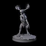 Thundering Moose Guardians Miniature for Dungeons and Dragons, Pathfinder or other TTRPGs