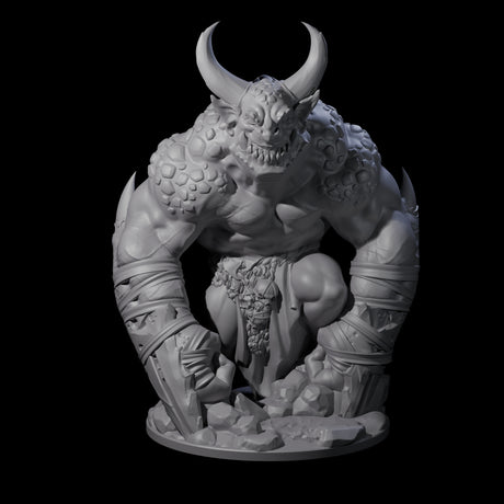 Thunderous Demon Lord Miniature for Dungeons and Dragons, Pathfinder or other TTRPGs