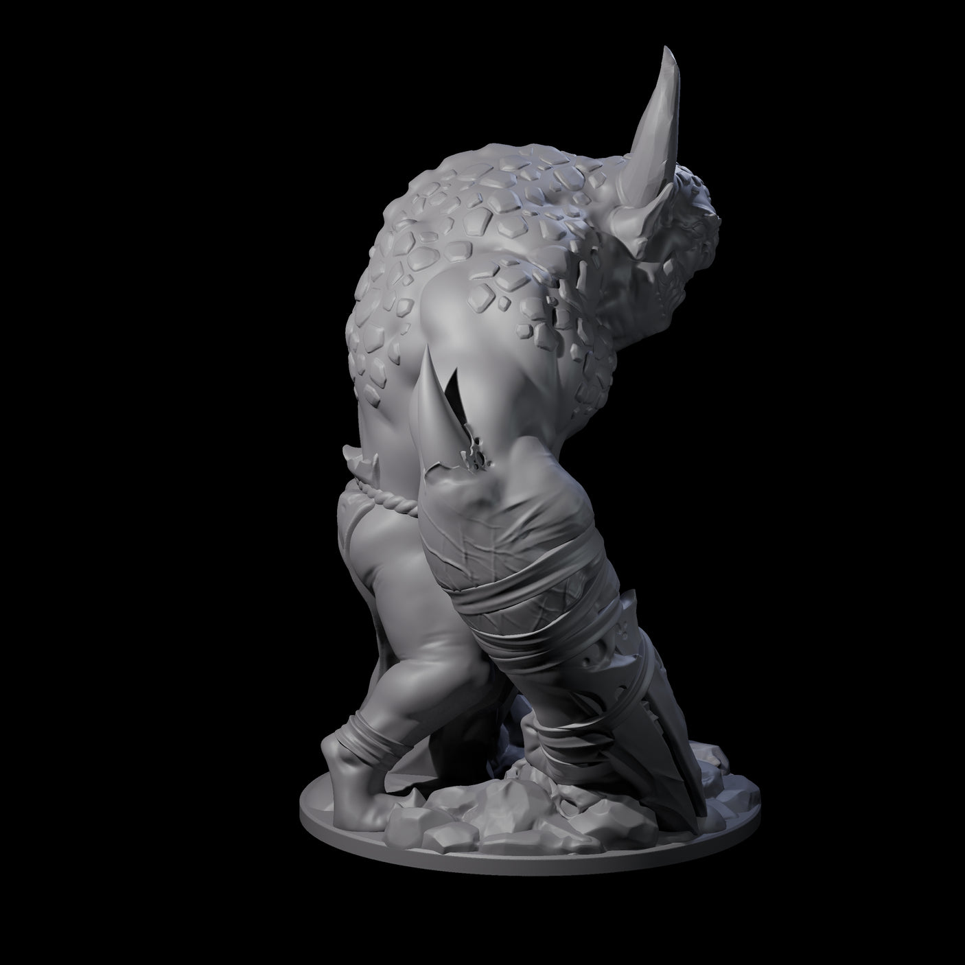 Thunderous Demon Lord Miniature for Dungeons and Dragons, Pathfinder or other TTRPGs