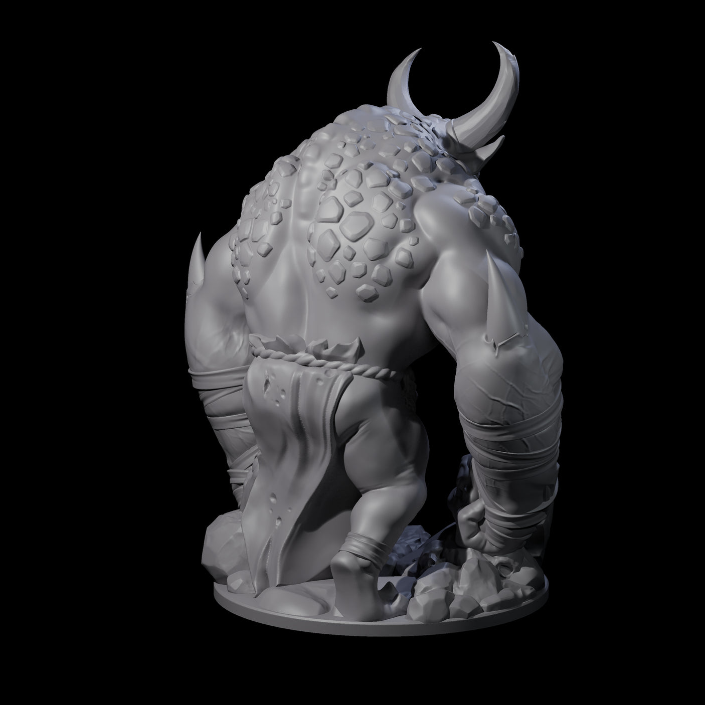 Thunderous Demon Lord Miniature for Dungeons and Dragons, Pathfinder or other TTRPGs