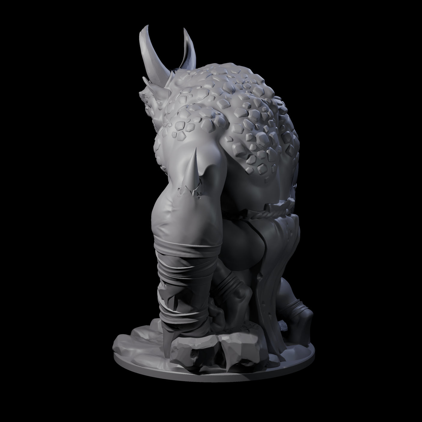 Thunderous Demon Lord Miniature for Dungeons and Dragons, Pathfinder or other TTRPGs