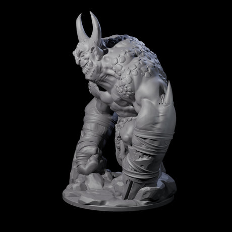 Thunderous Demon Lord Miniature for Dungeons and Dragons, Pathfinder or other TTRPGs