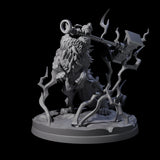 Thunderous Nordic Wolf Miniature for Dungeons and Dragons, Pathfinder or other TTRPGs