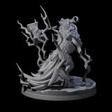 Thunderous Nordic Wolf Miniature for Dungeons and Dragons, Pathfinder or other TTRPGs