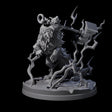 Thunderous Nordic Wolf Miniature for Dungeons and Dragons, Pathfinder or other TTRPGs