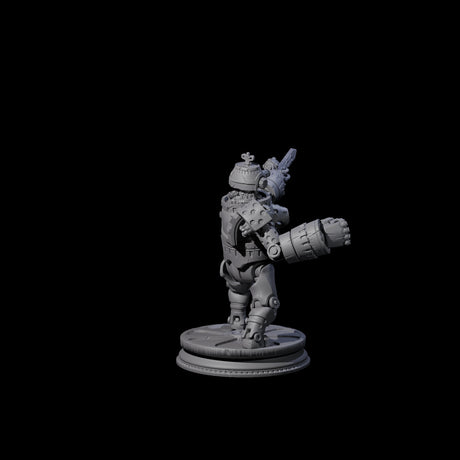 Ticking Clockwork Soldier A Miniature for Dungeons and Dragons, Pathfinder or other TTRPGs