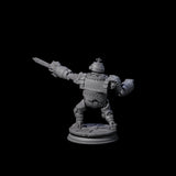 Ticking Clockwork Soldier A Miniature for Dungeons and Dragons, Pathfinder or other TTRPGs